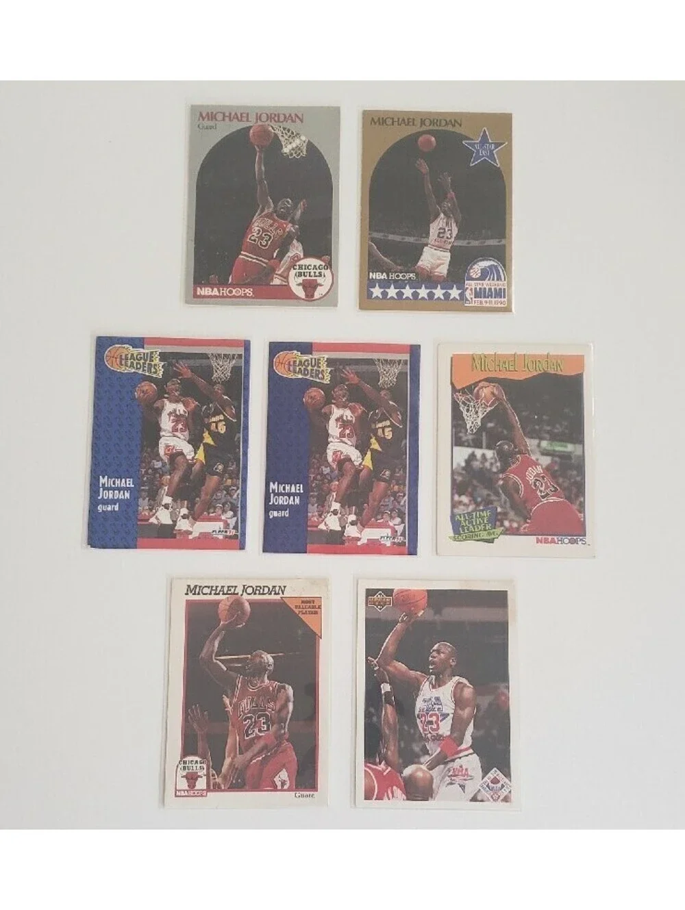 Michael Jordan Cards Trading Lot NBA 1990, 1991 MVP All-Star Chicago Bulls